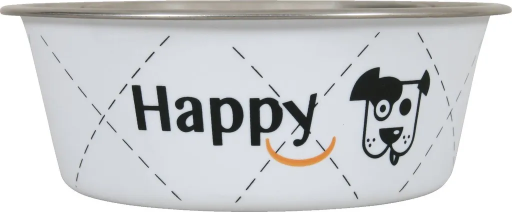 Zolux Happy Ciotola Acciaio Inox Bianca 2,65L per Cani Grandi