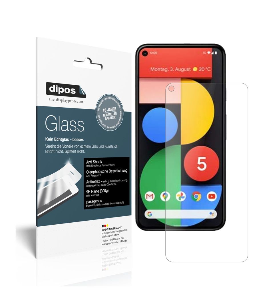 1x Schutzfolie für Google Pixel 5 matt - Anti-Shock 9H Produktbild 
