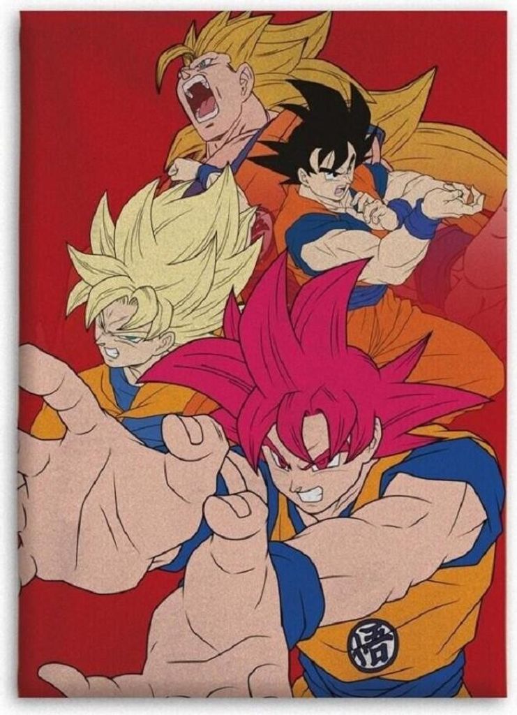 Koc Dragon Ball Z - Miękki i lekki koc na łóżko i sofę Zdjęcie produktu 