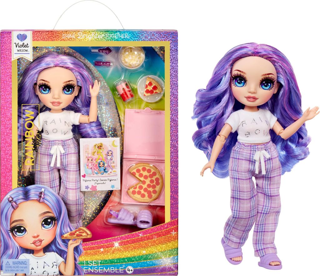 Rainbow High Junior High PJ Party - Violet (Purple) - 22 cm Obrázok produktu 
