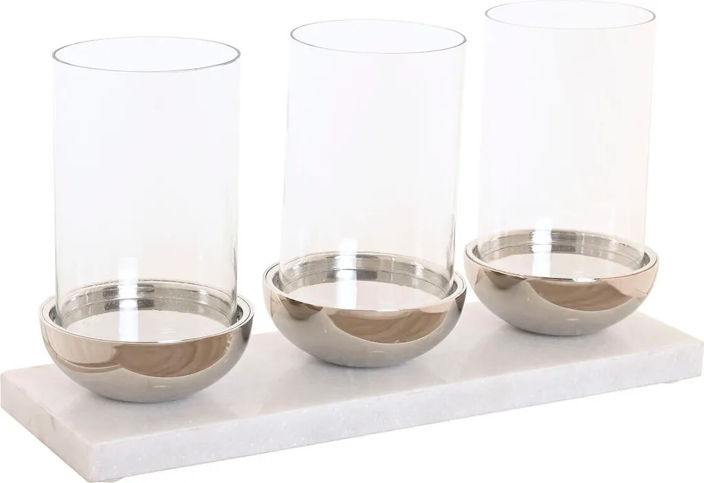 Bougeoir Stable en Marbre et Cristal pour une Décoration Haut de Gamme
