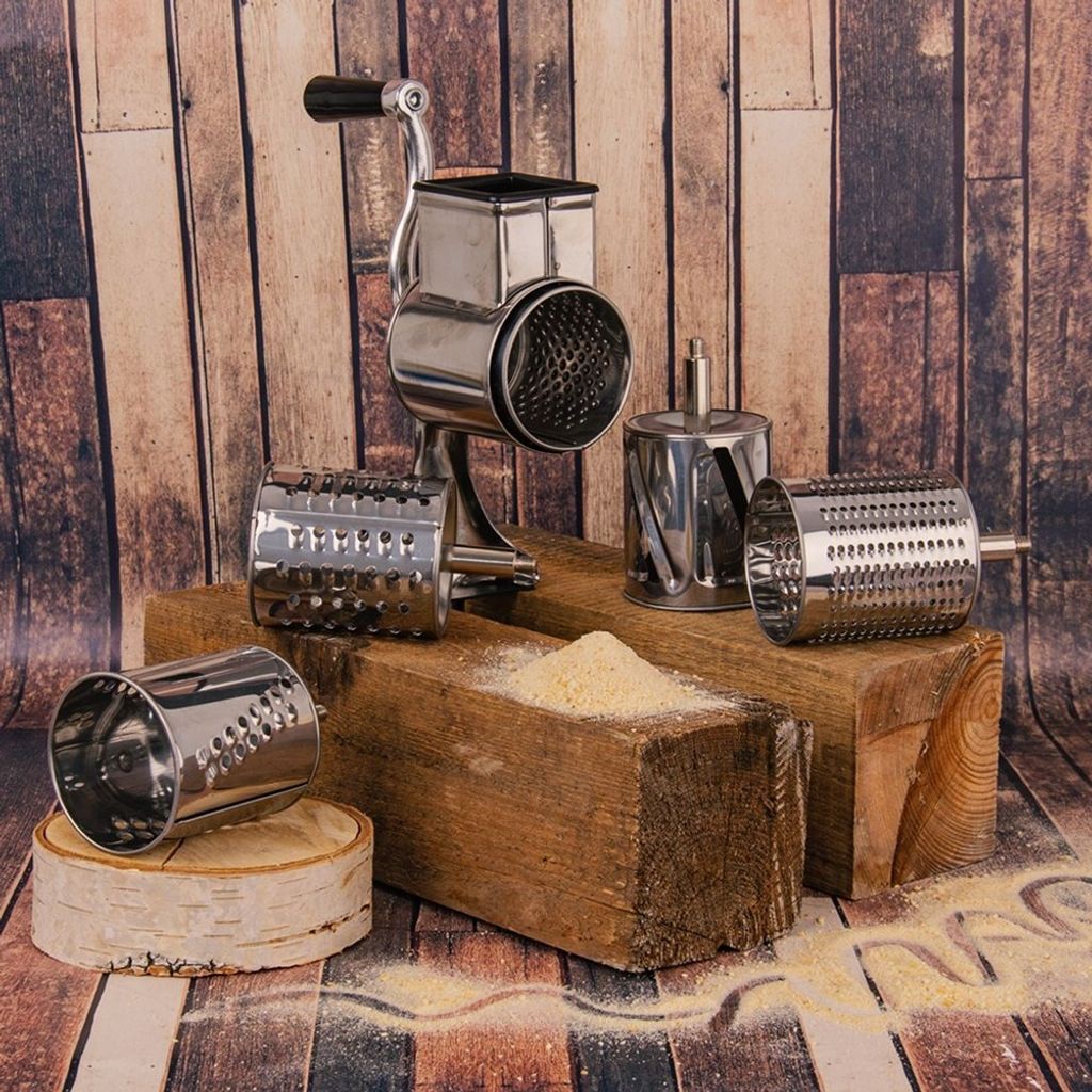 Orion Reibemaschine Trommelreibe mit 5 Trommeleinsätzen Produktbild 3