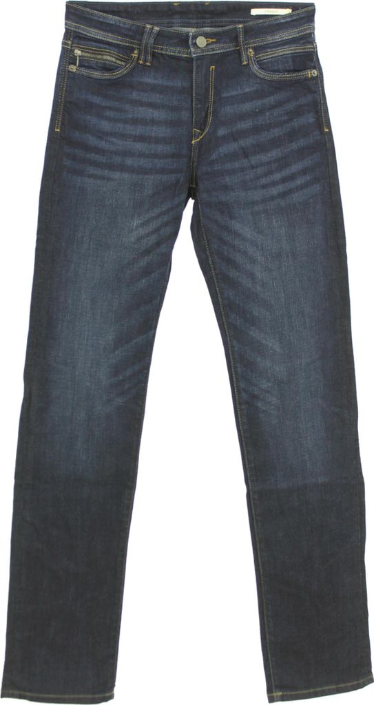 33067 Esprit, Low Rise Straight Fi, Damen Jeans, Stretchdenim, darkblue used, W 25 L 32