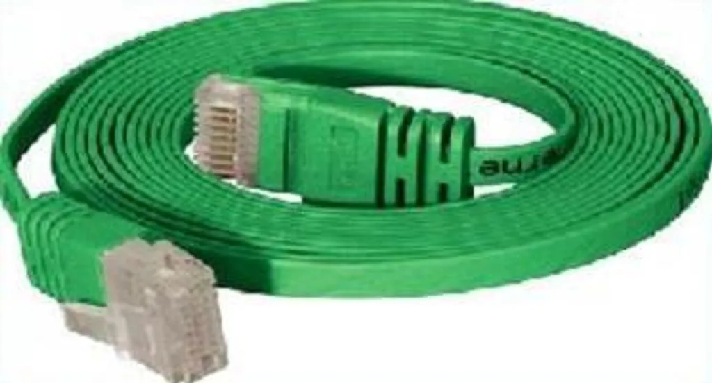 Cordon Ethernet plat catégorie 6 vert 15m - Câble réseau RJ45 ultra fin - 2