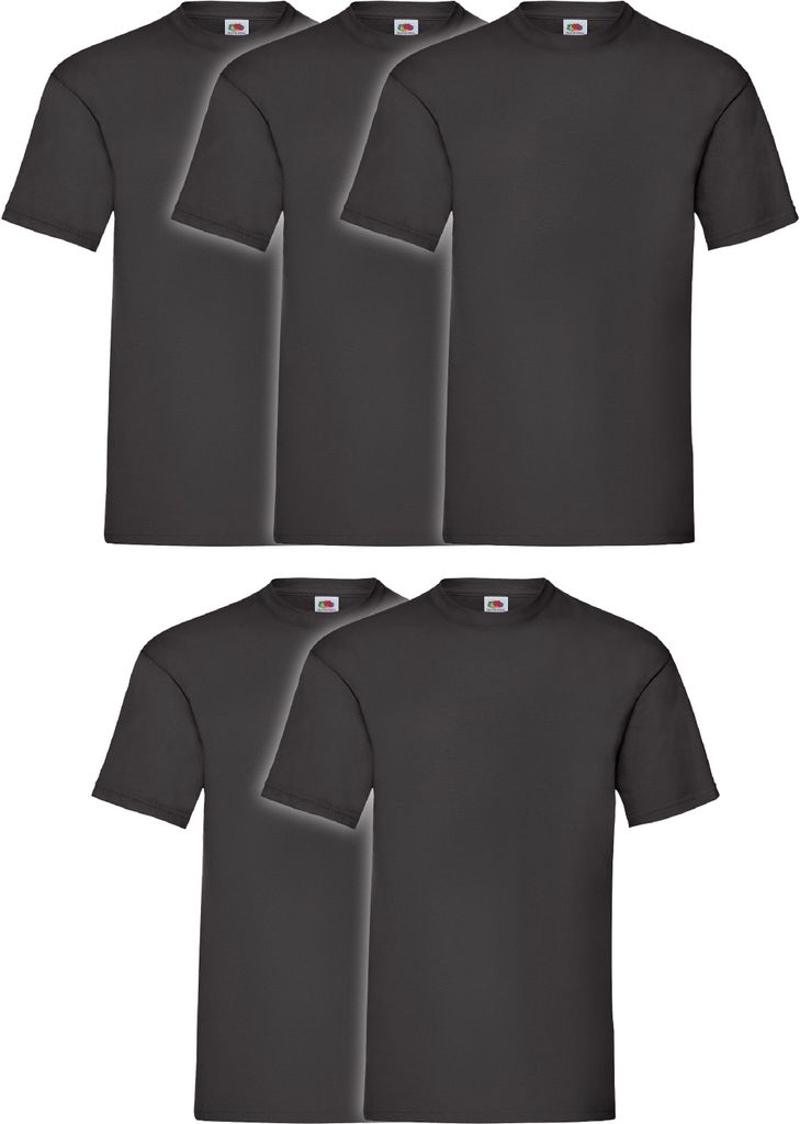 Fruit Of The Loom - T-shirt VALUEWEIGHT - Gris Foncé - Femme - 10.99