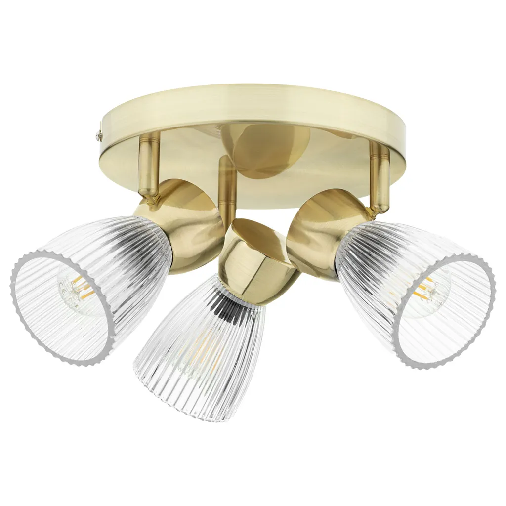 Plafoniera Dorata Milagro Best 3 Luci | Design Moderno per Interni