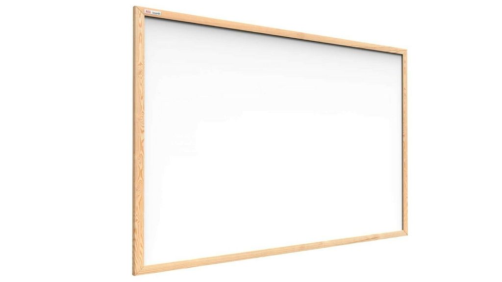 FRANKEN Weißwandtafel mit Holzrahmen 800 x 600 mm 