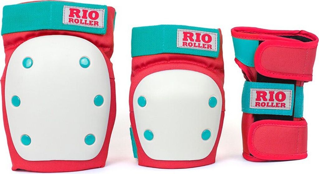 Rio Roller Triple Pad Set Weiß,Blau M Weiß,Blau M