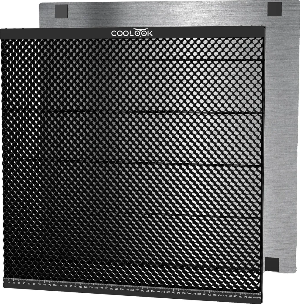 Plan de travail alvéolé pour gravure laser CO2 400x425mm, usage polyvalent