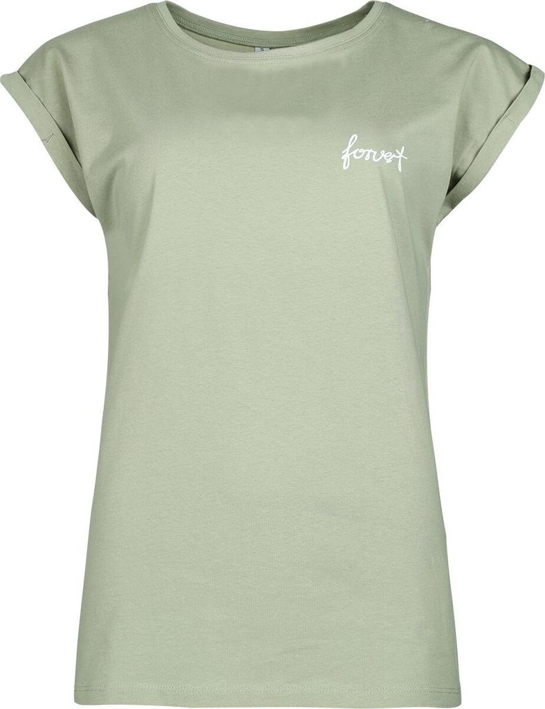 Forvert T-Shirt Damen Santa Maria grün Basics 100% Baumwolle S