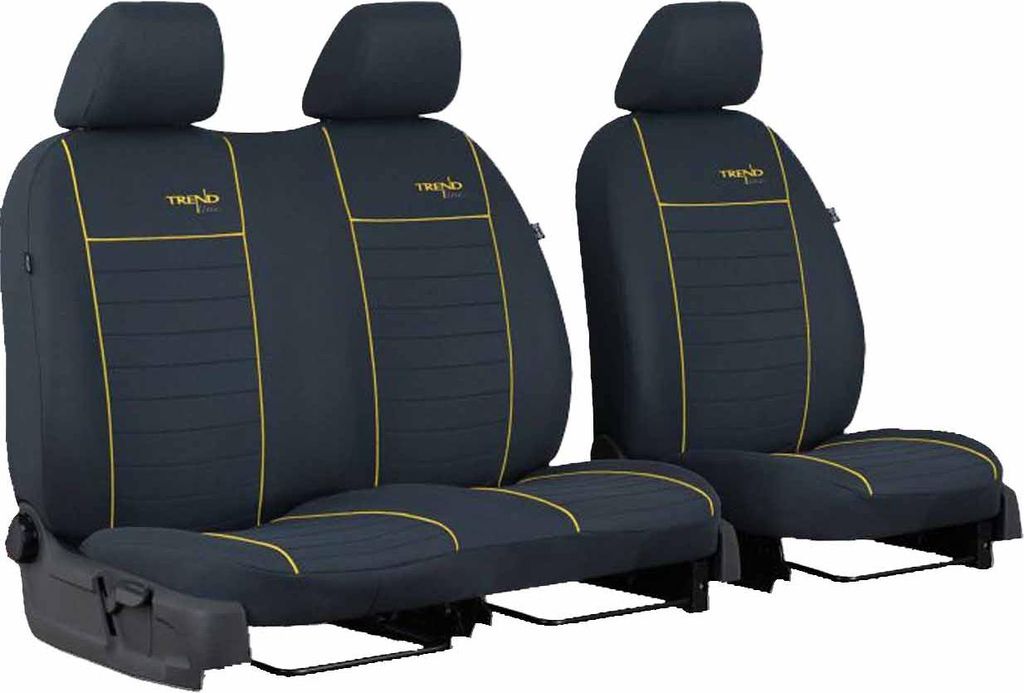 Sitzbezüge Auto Universal Autositzbezüge für Fiat Ducato I BUS Transporter Gelb