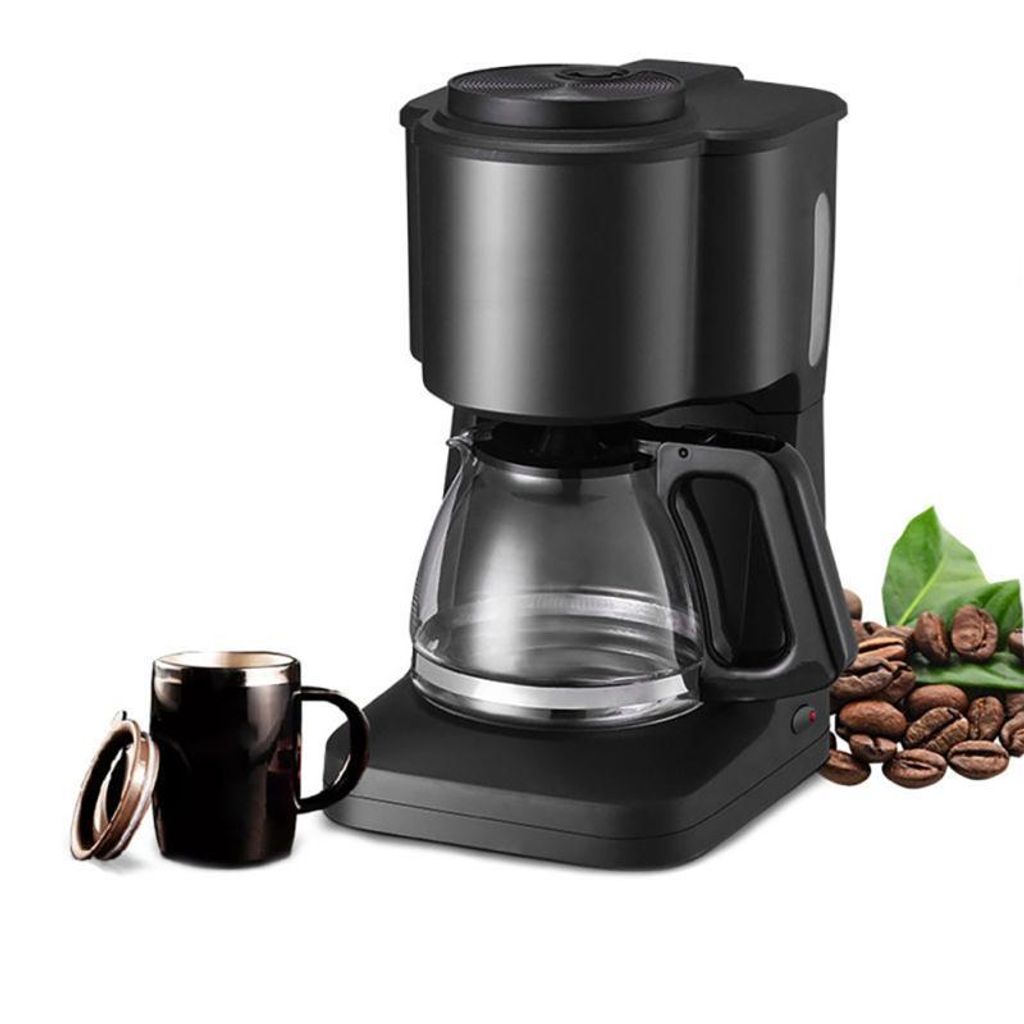 Kaffeemaschinen, 600W Hochleistungs-Kaffeemaschine, 6 Tassen, mit Thermokanne, Warmhaltefunktion, Borosilikat-Glaskanne, Tropfschutz