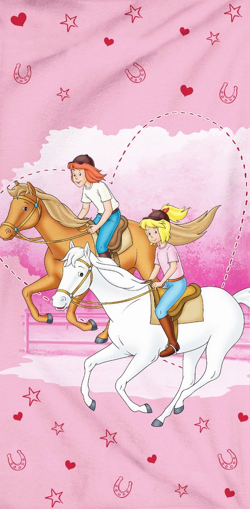 Asciugamano da bagno Bibi e Tina Friends 75x150 Immagine del prodotto 