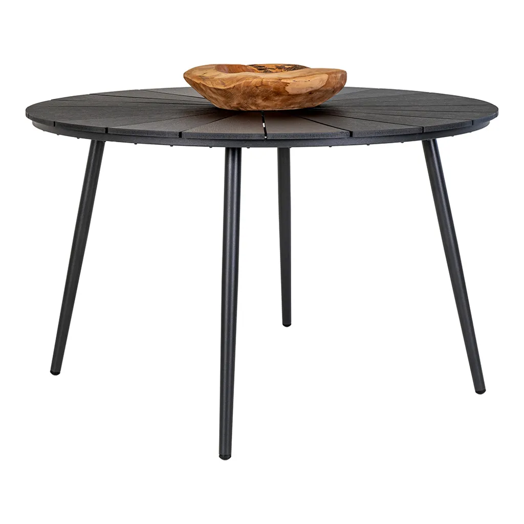 Table de jardin Selma Ø 120 cm résistante aux UV et aux intempéries