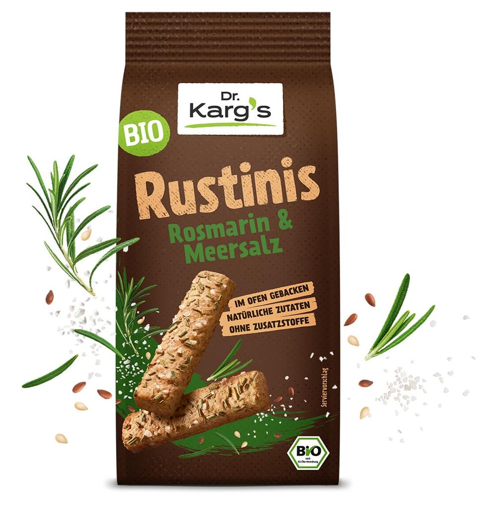 Dr. Kargs Rustinis  Rosmarin und Meersalz knusprig kross Produktbild 
