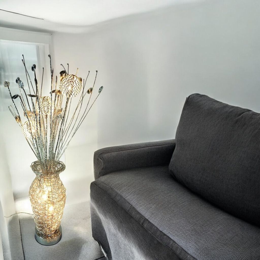LED Stehleuchte Blumen-Vasenlampe JOLANDA 5flammig
