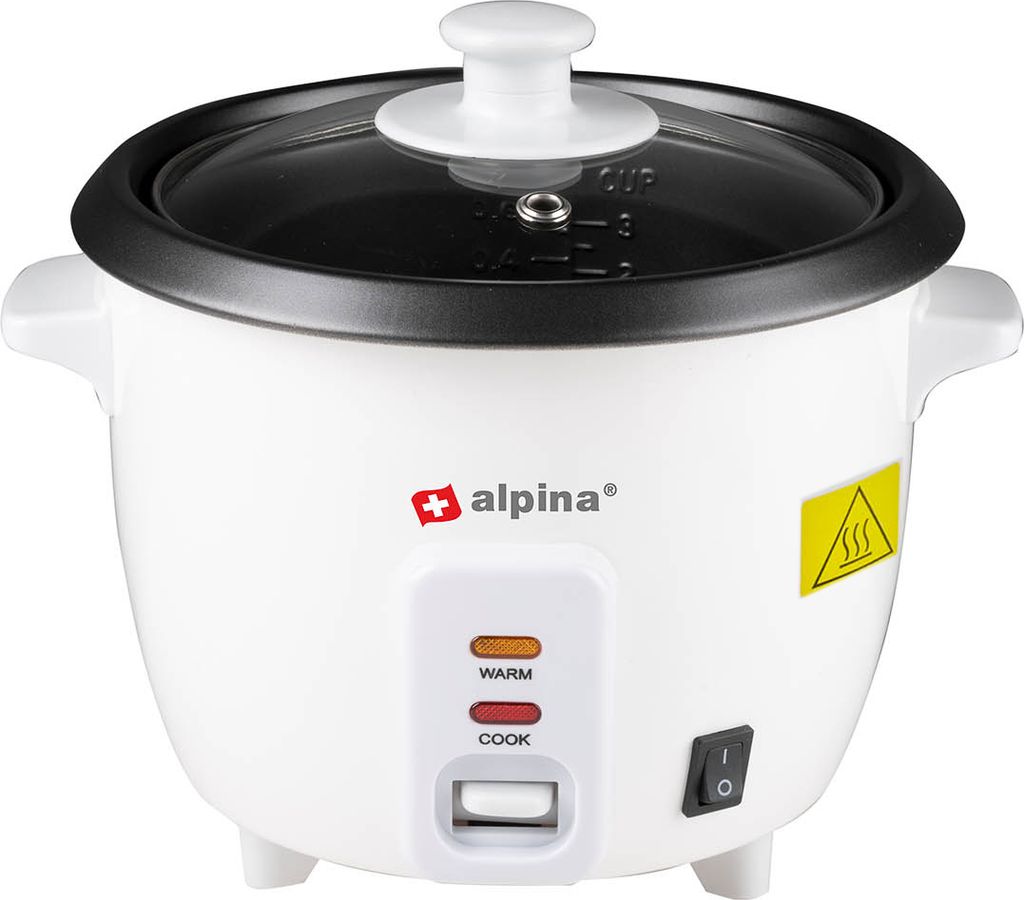 Kuchenka do gotowania ryżu ALPINA biała 0,6 l Zdjęcie produktu 