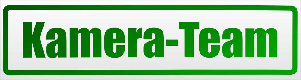 Kiwistar Kamera - Team Magnetschild Schild magnetisch - 30cm Grün - reflektierend - Magnetfolie für Auto PKW Kfz