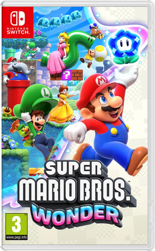 Jeu de plateforme Super Mario Wonder pour des soirées Switch en famille