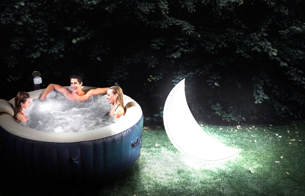aufblasbarer Halbmond mit LED-Licht 135 x 43 cm Produktbild 11