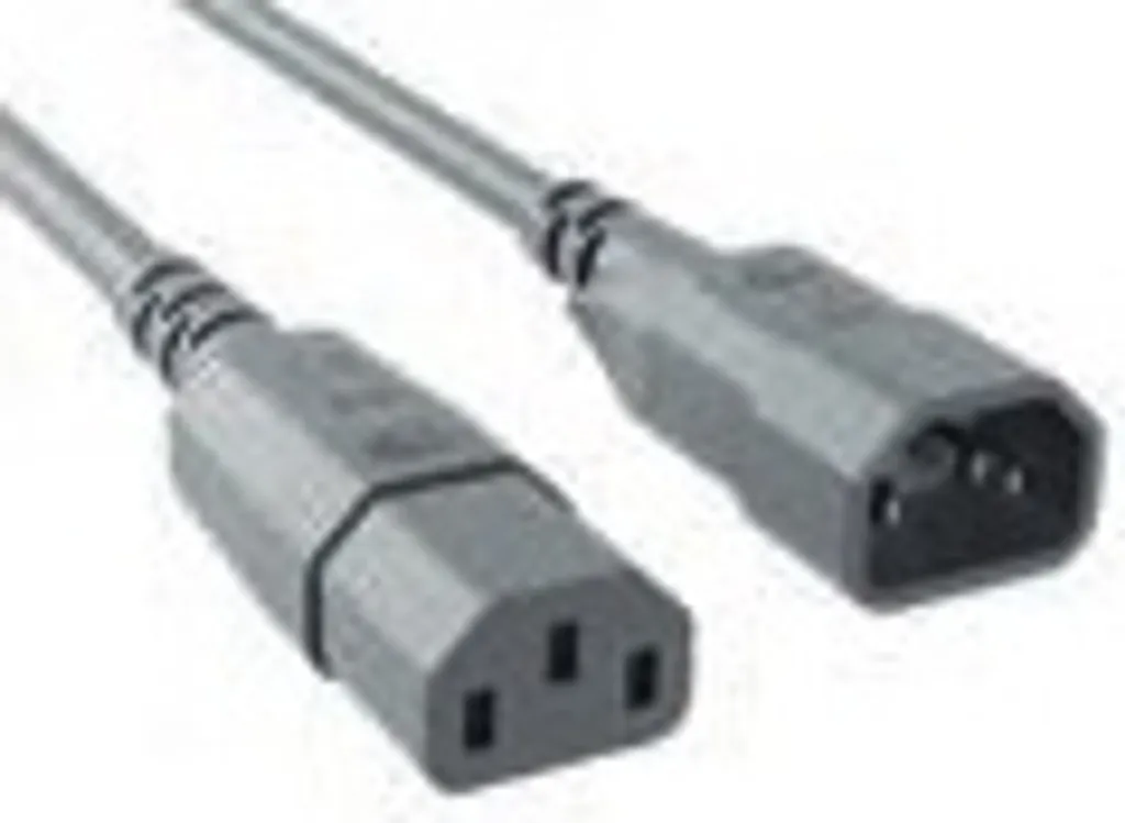 Prolunga BACHMANN 2m C14 a C13 Grigia - Rispetto Normative VDE e CE - 2
