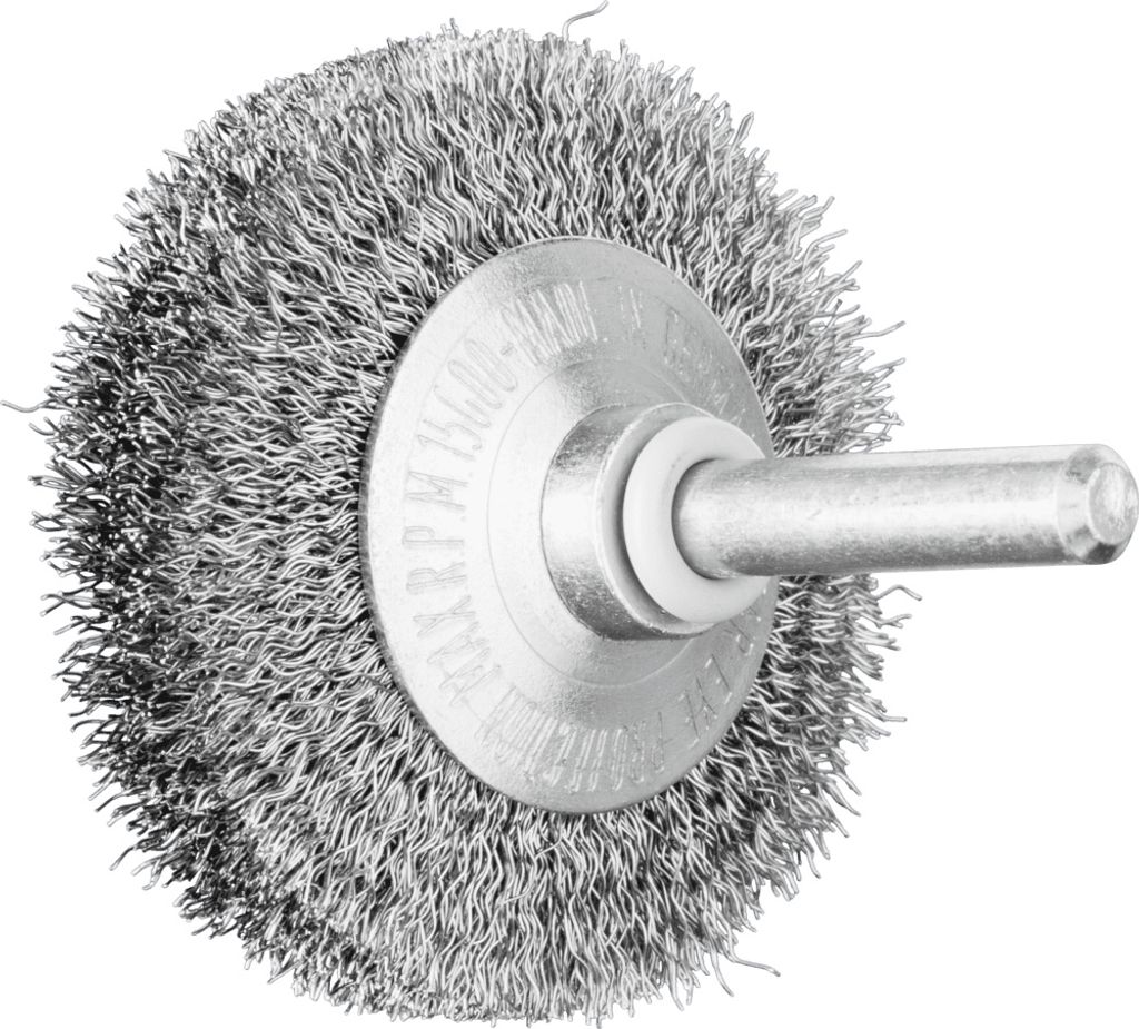 PFERD TOOLS Kegelbürste ungezopft KBU Ø50x10mm Schaft-Ø6 mm Stahl-Draht-Ø0,20