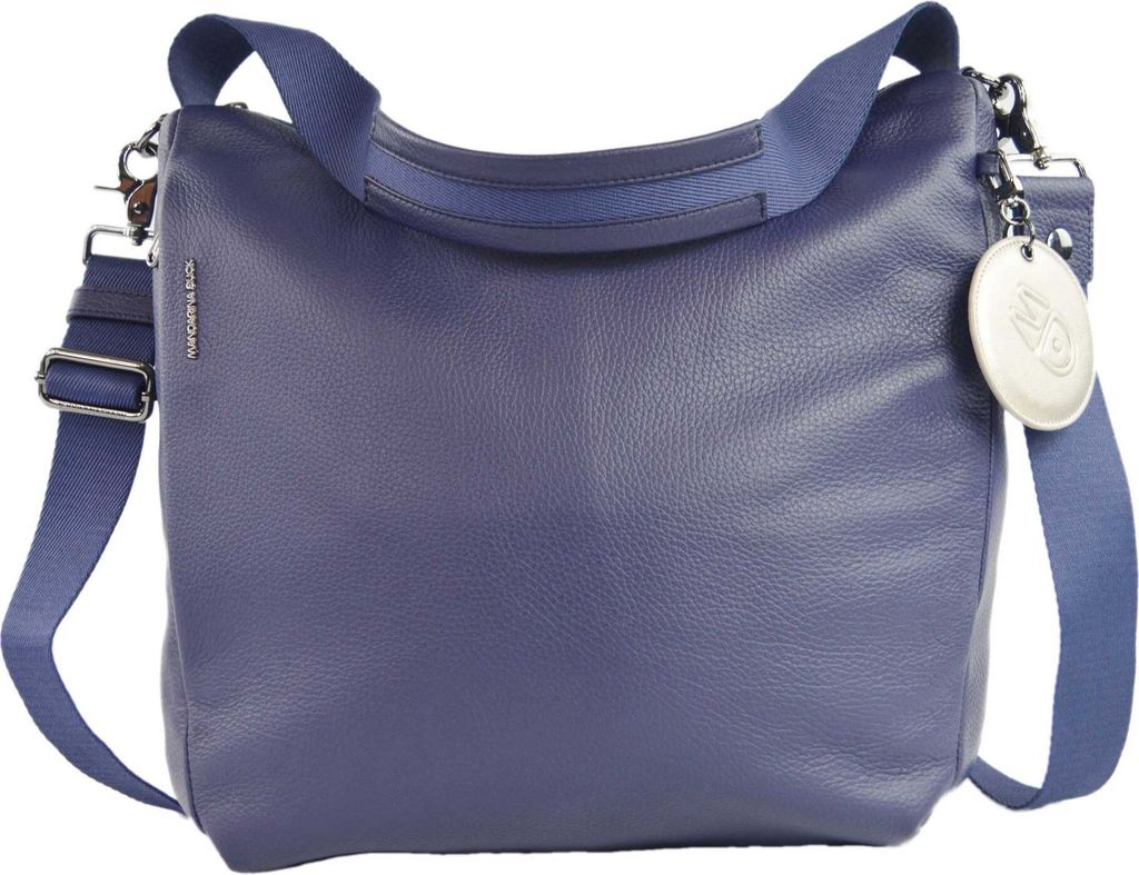 Mandarina Duck Mellow Leather Hobo Bag Blau