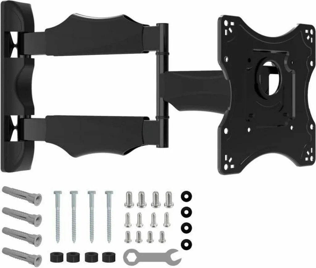 Support TV mural contre les reflets pivotant et mobile 19-43 pouces