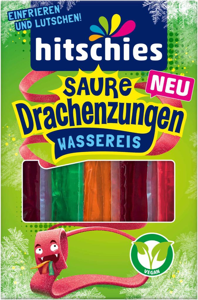 Hitschies kyslé dračie jazýčky vodný ľad na samomrazenie Obrázok produktu