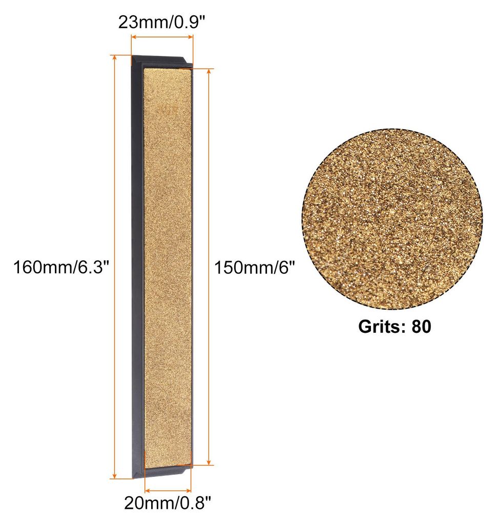 Diamantschleifstein 6" x 0,8"(150mm x 20mm) 80 K?rnungen Titan beschichtete Schleifsteinsch?rfer Schleifplatte Handwerkzeug