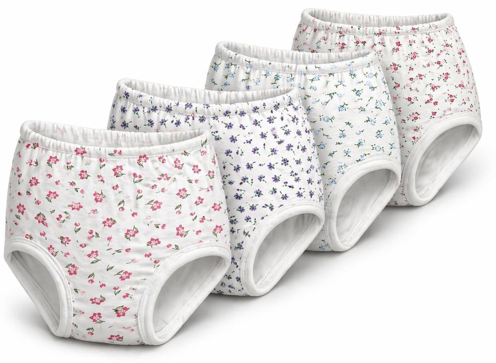 4x Damen Slips Unterhosen Unterwäsche Baumwolle, Produktbild 