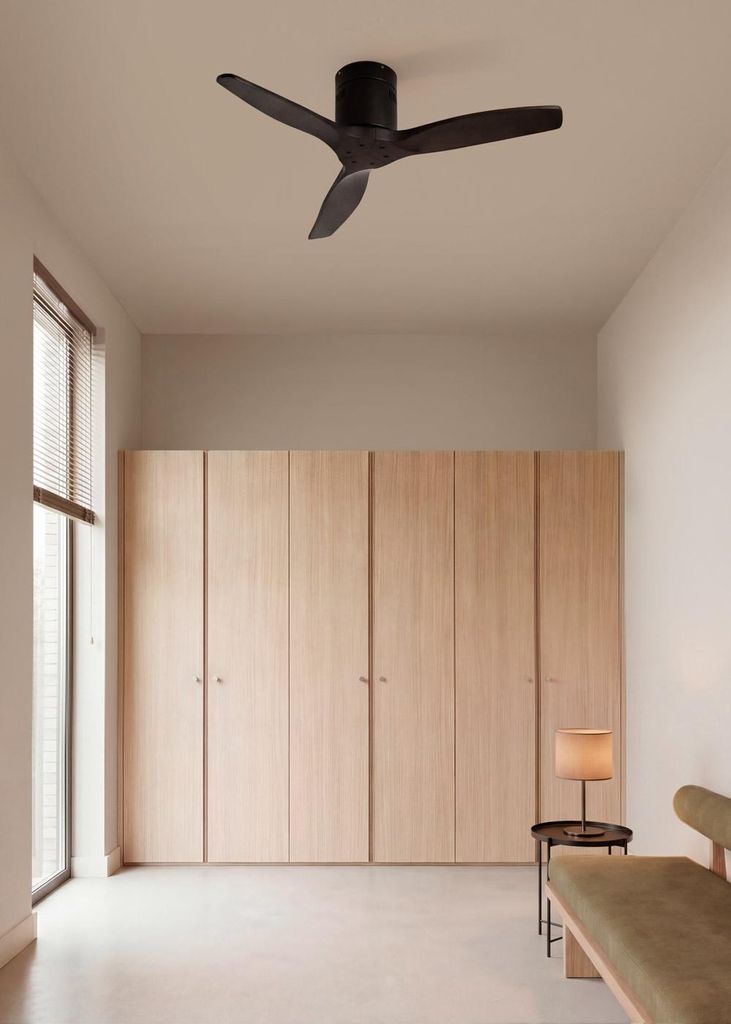 WIND CALM NATURAL WOOD - Leiser Deckenventilator 40W 100% Holz
