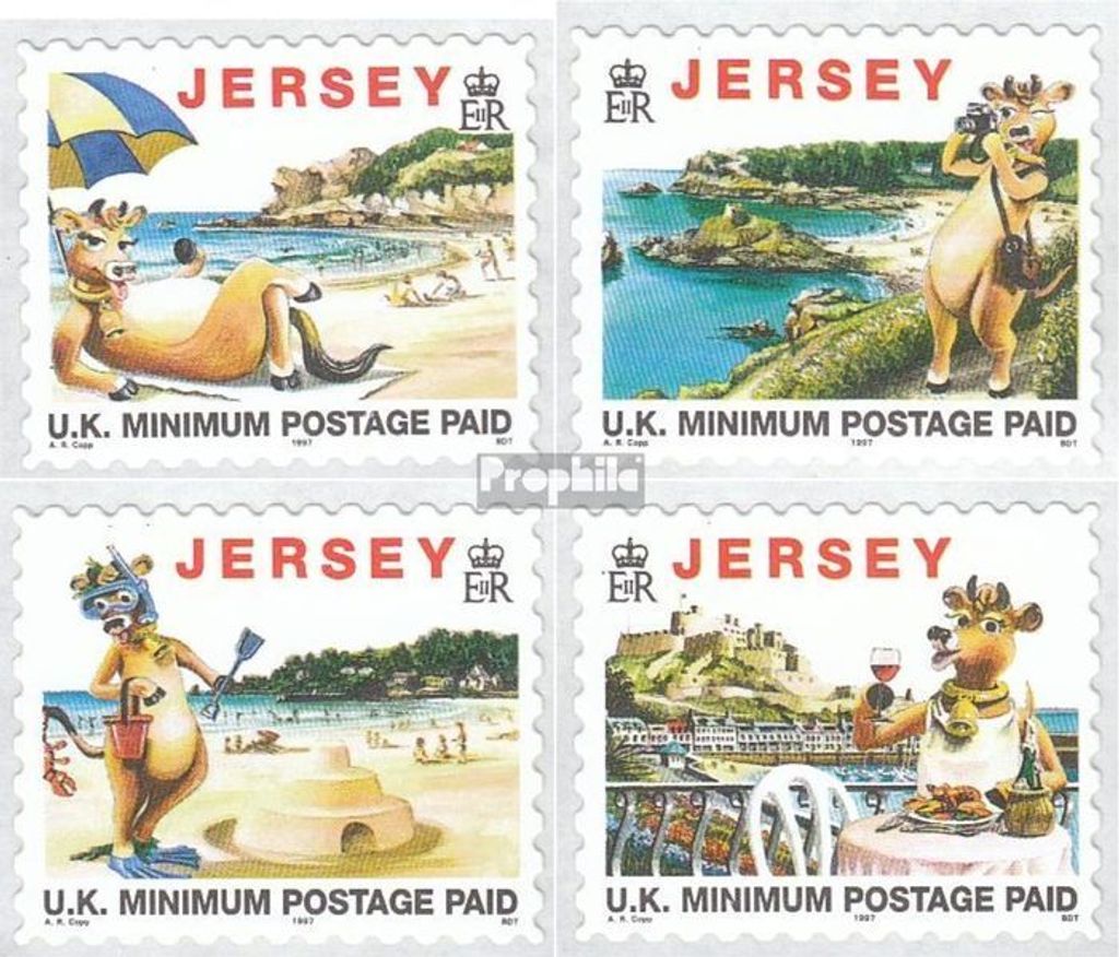 Briefmarken GB - Jersey 1997 Mi 773I-776I (kompl.Ausg.) postfrisch Tourismus