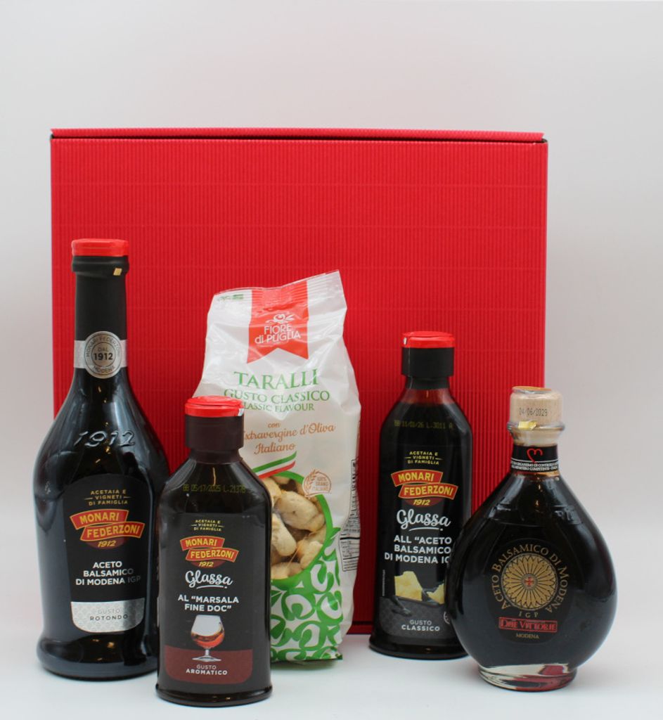 Geschenkkorb- Präsentbox "Balsamico Liebhaber" – Ein Fest für Feinschmecker