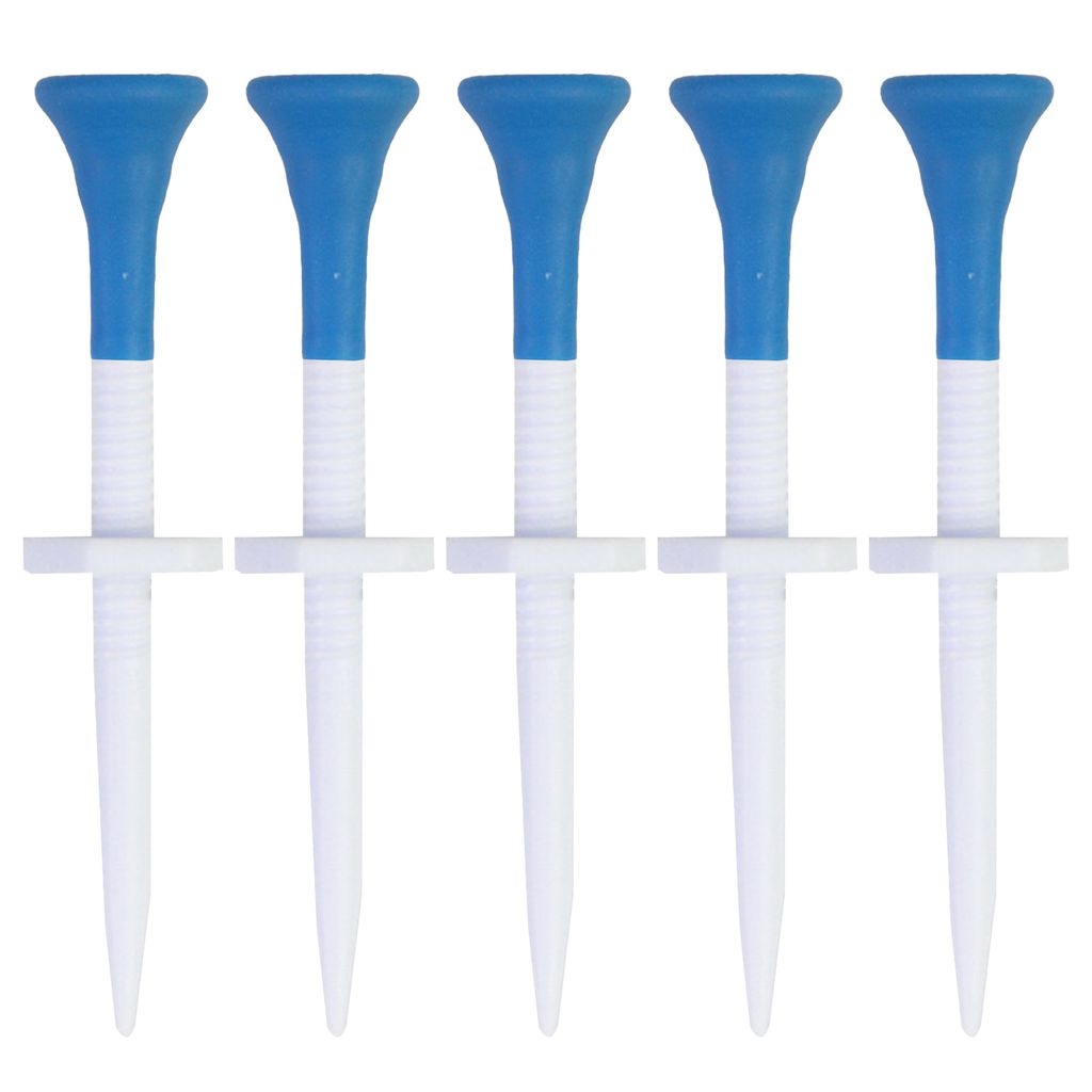 5er-Pack Golf-Tees, kompakte Größe, höhenverstellbar, leicht, unzerbrechlich, reibungsarm, Trainingshilfe