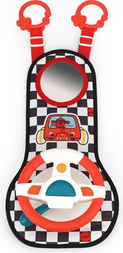 Ks Kids Little Driver : Volant Jouet Éveil avec Miroir pour Poussette