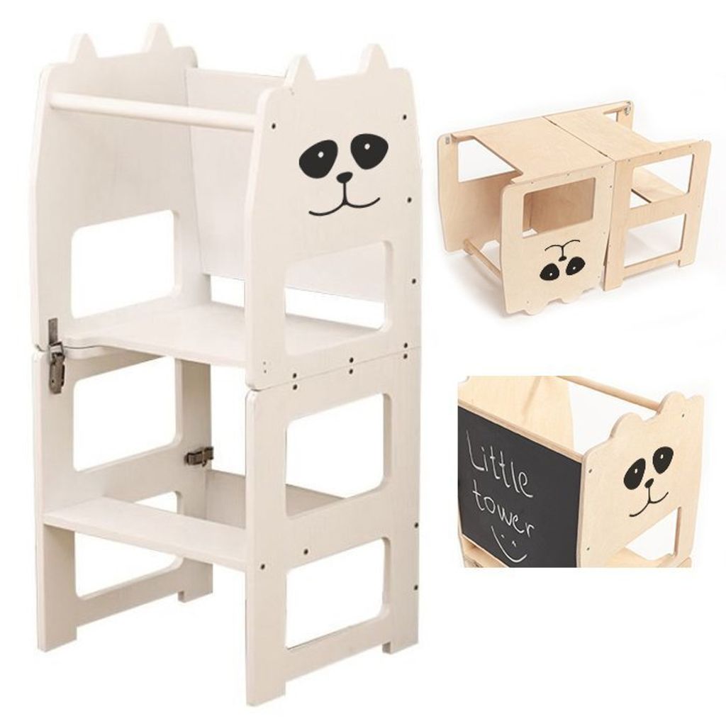 Torre didattica 3in1 per bambini con tavolo da disegno Immagine del prodotto 