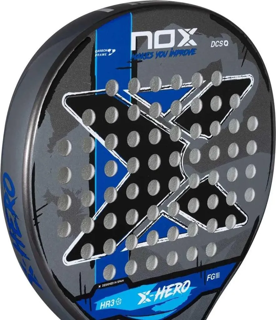 Raquette Nox X-hero Bleu : Évitez les Douleurs au Coude avec ce Modèle