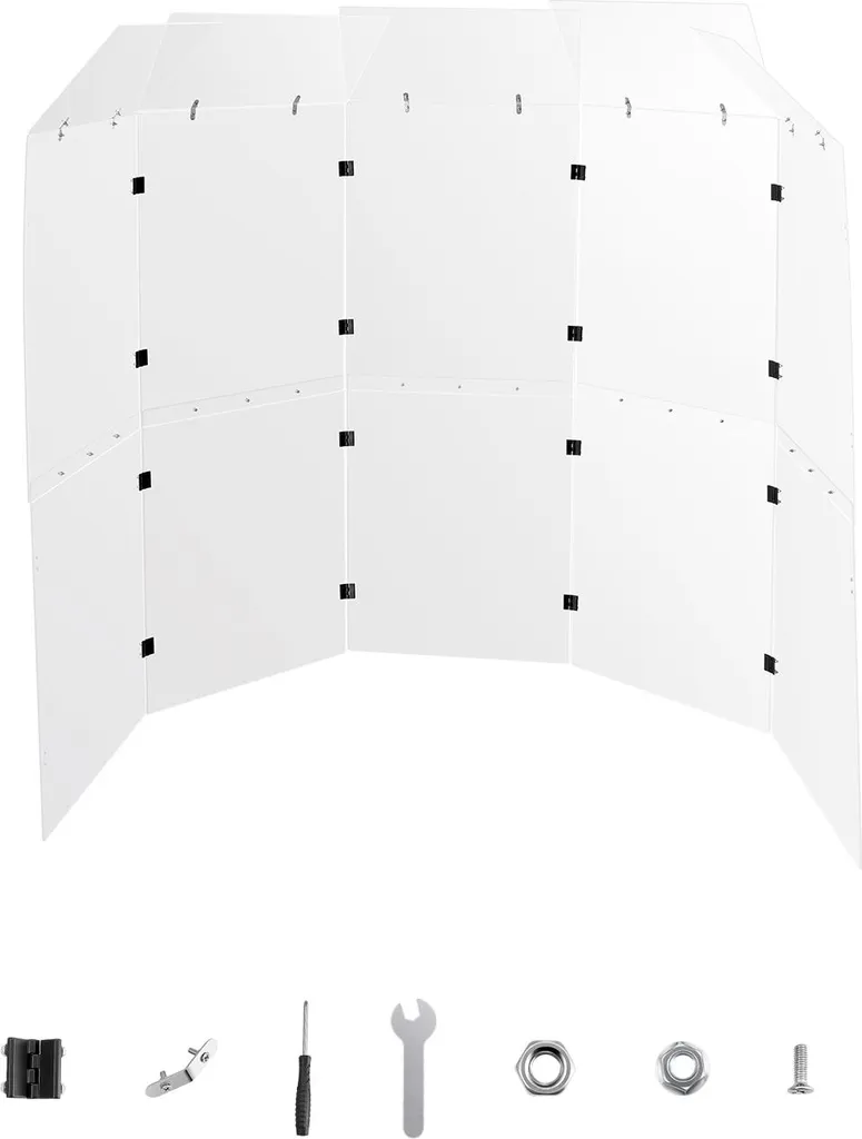 SucceBuy Panneau Protection Batterie 5 Panneaux Acrylique 61x152,4cm