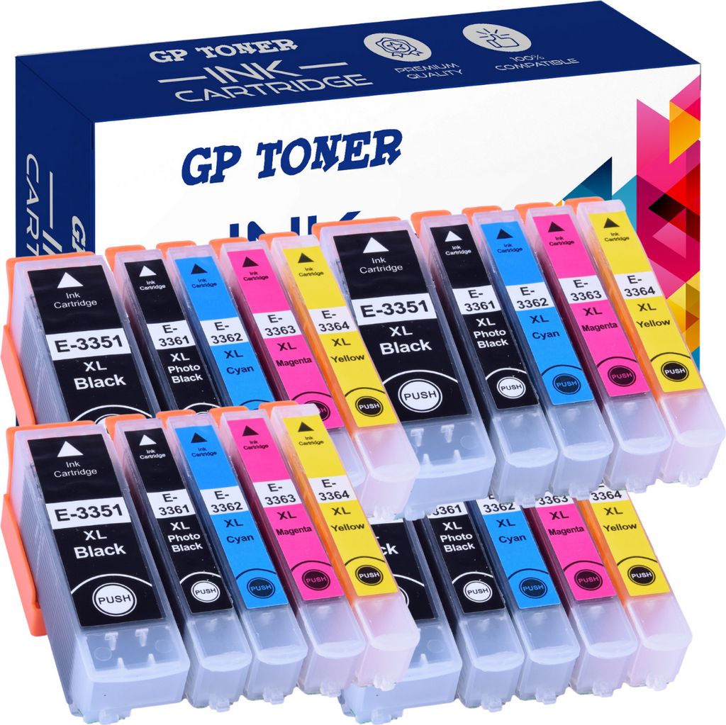 Drukerpatronen für Epson 33XL XP530 XP640 XP900 XP540 XP630 Produktbild 