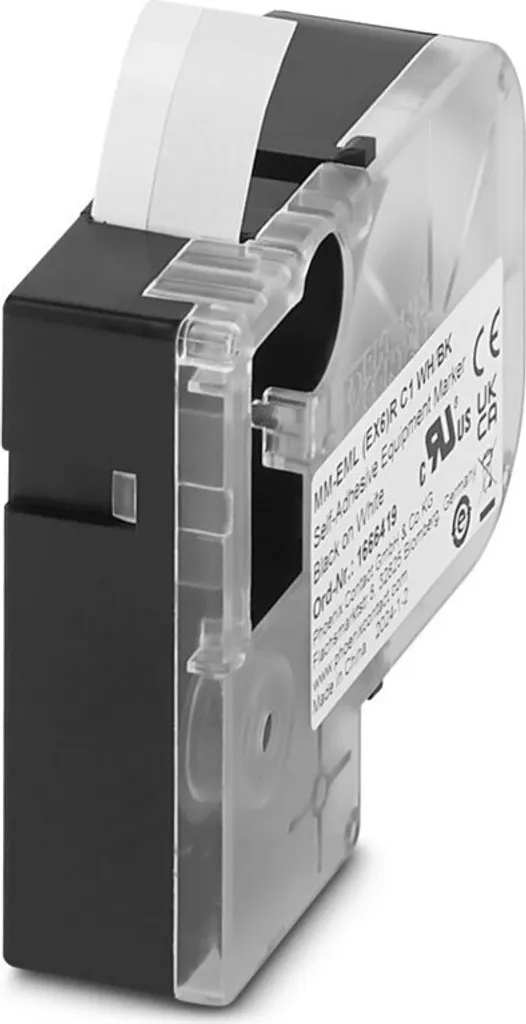 Marquage pour câbles et boîtiers avec étiquette MM-EML EX6 R C1 WH/BK