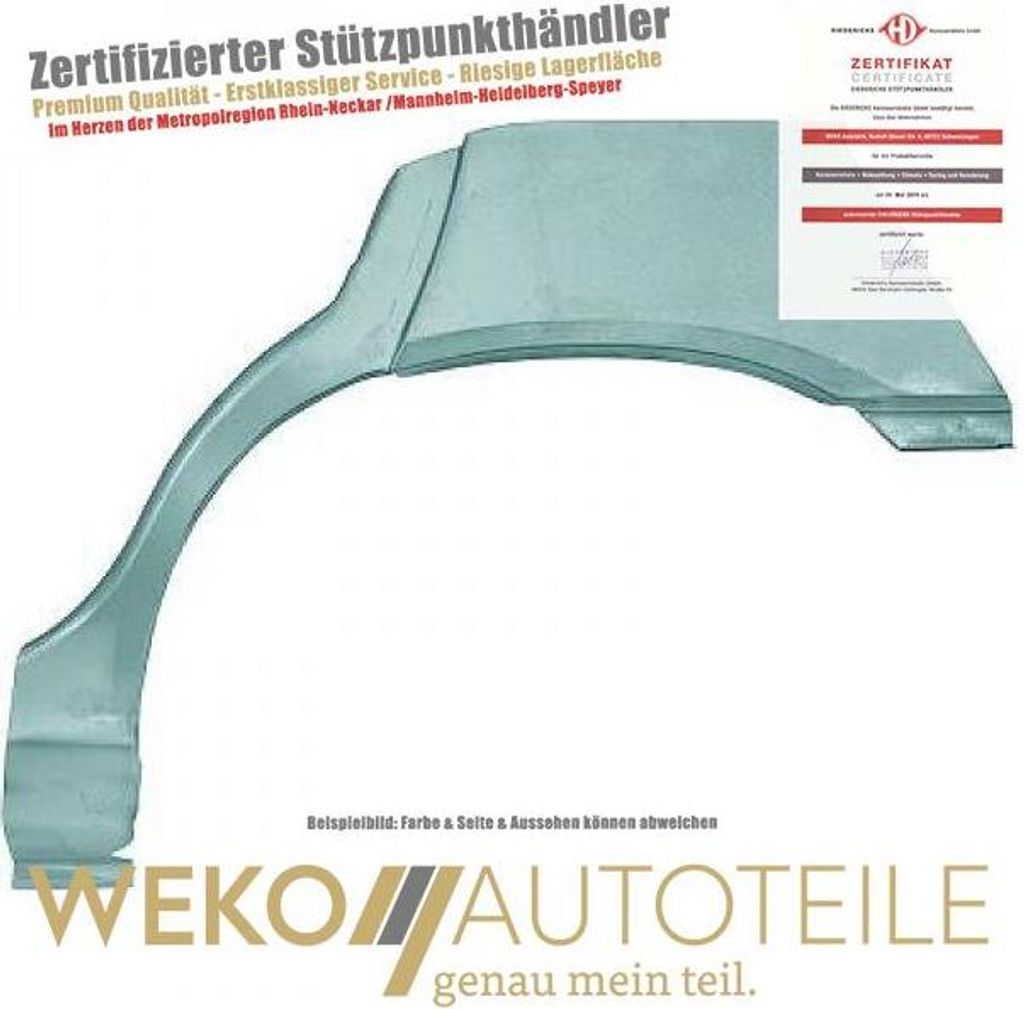 Seitenwand hinten links DIEDERICHS 9323031 für OPEL