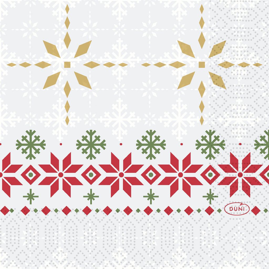 Duni Tissue Servietten 3 lagig Tradition 24 x 24cm 50 Stück