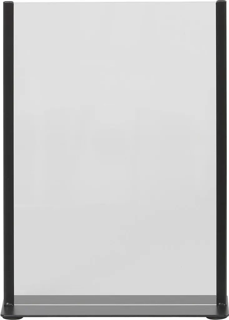 Support A5 en métal noir EUROPEL 351026 ultra stable pour affichage pro