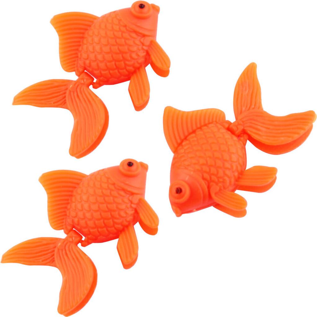 3 Stš¹ck Aquariumbeh?lter schwimmend Goldfisch orange Kunststoff DE de