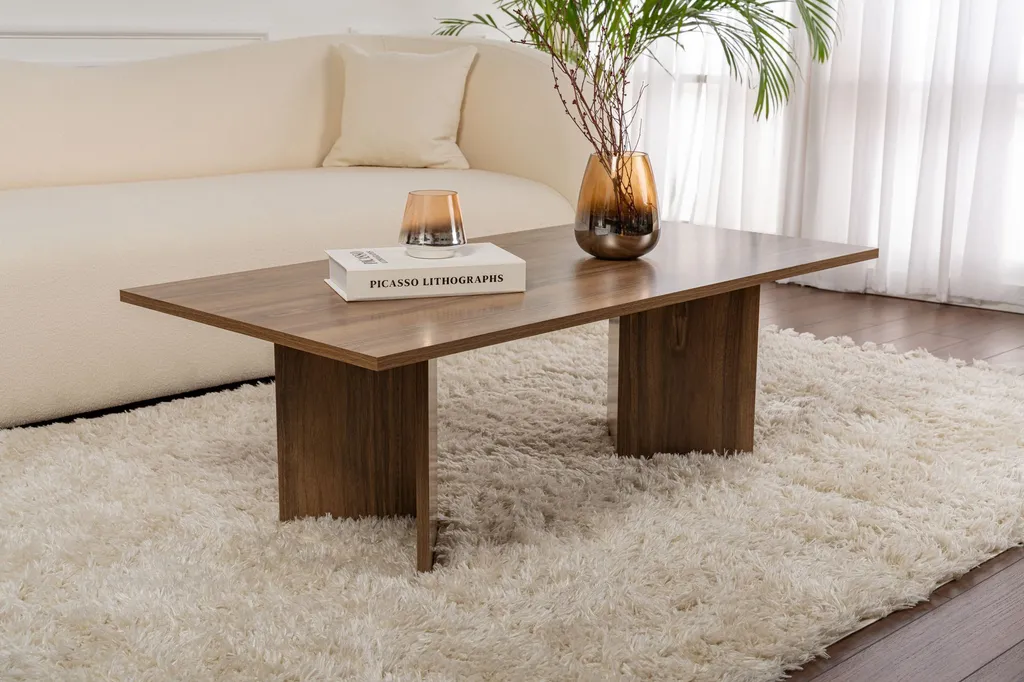 Tavolino Salotto Sabin Noce Skye Decor - Sicuro e Ampio per la Famiglia