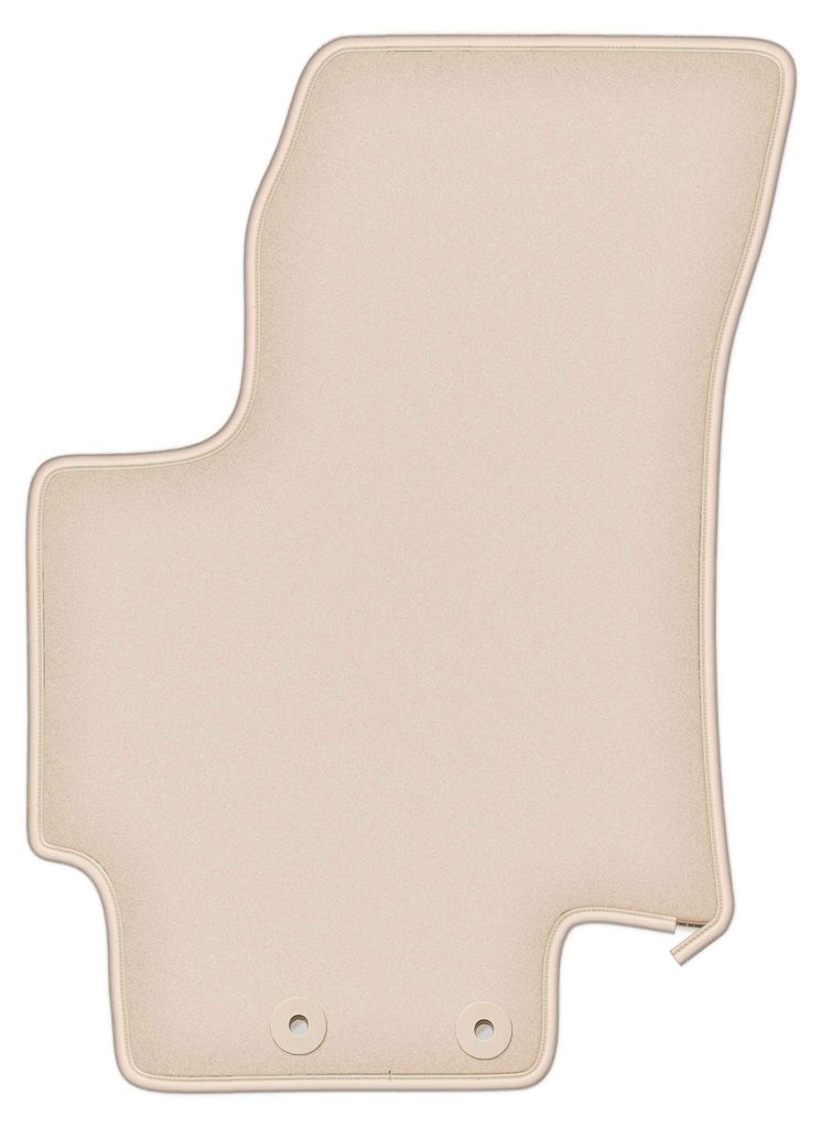 DURBAN Beige Velours-Fahrerfußmatte für Kia Rio II DE Schrägheck (2005-2011)