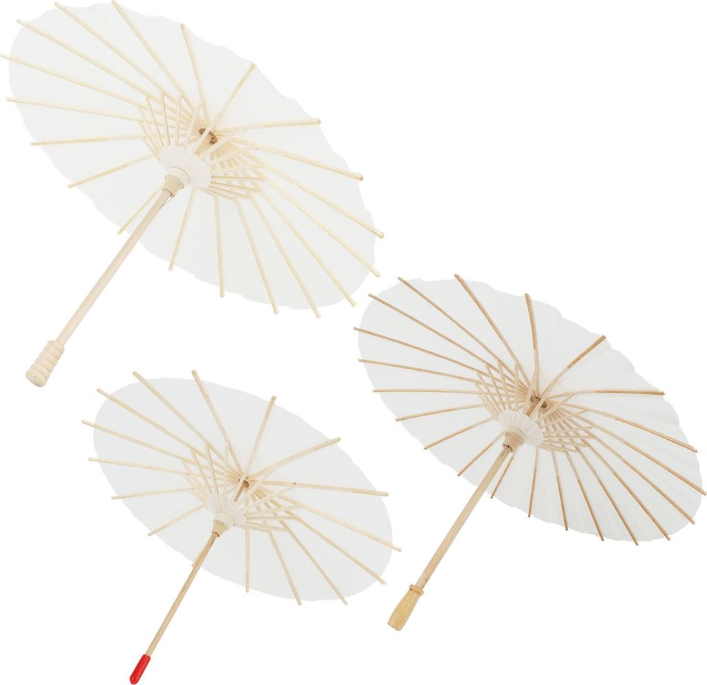 3 sztuki parasoli z czystym papierem, 20 cm, 30 cm, 40 cm, Zdjęcie produktu 