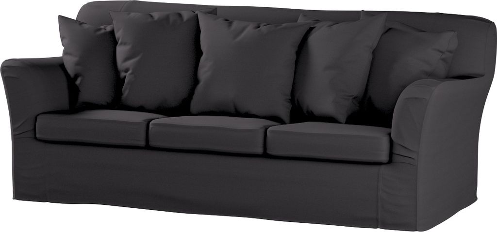 Dekoria Bezug für Tomelilla 3-Sitzer Sofa nicht ausklappbar, anthrazit, Sofahusse, Tomelilla 3-Sitzer