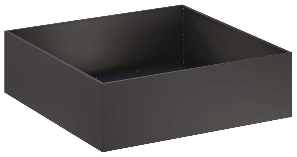 vidaXL Vaso da giardino nero, 100 x 100 x 30 cm Immagine del prodotto 